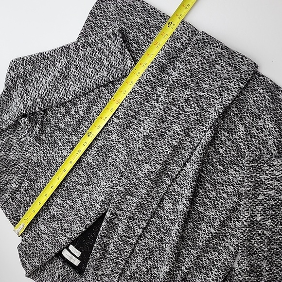 VanHeusen Cardigan Open Front Cardigan Shawl Neck Black White Textured Knit  XL - Picture 9 of 10